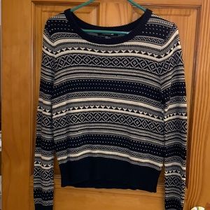 Forever 21 navy and white sweater